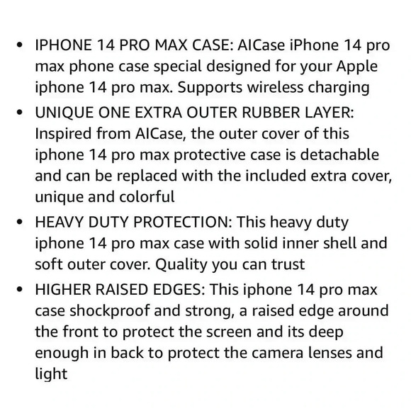 Hybrid Case For Apple iPhone 14 Pro Max 2 In 1 Shockproof Heavy Duty Guard Cover - Picture 11 of 11